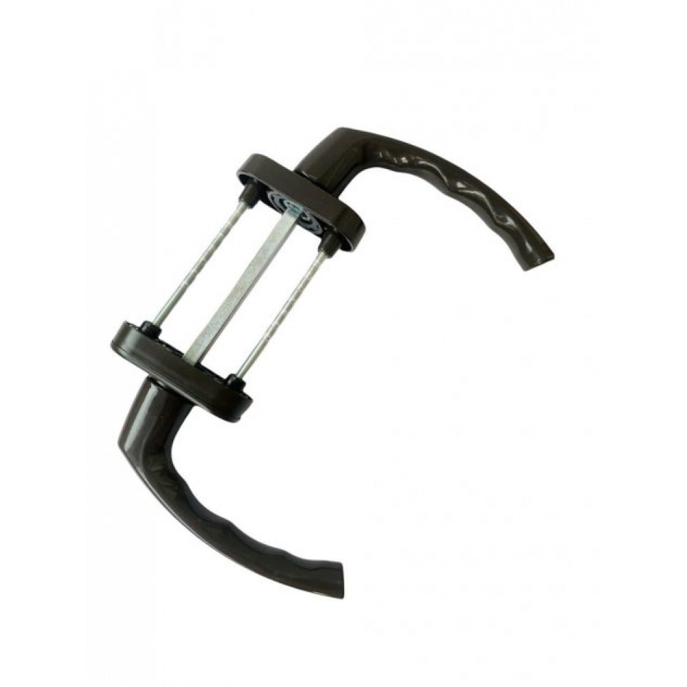 Двухсторонняя ручка — Моноблок балконный коричневая