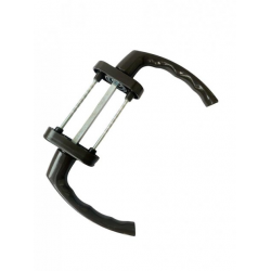 Двухсторонняя ручка — Моноблок балконный коричневая