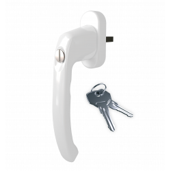 Віконна ручка Astex Antey з ключем WH 038/37 (33) Ral 9016