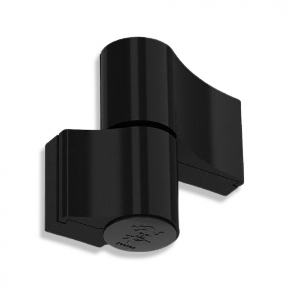 Петля для алюмінієвих дверей JOCKER ALU 2-SK 67 мм 160 кг чорна