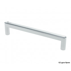 Ручка DL 42/128 G2 дуга Хром ДС СтандартЛайн // Ручка DL 42/128 WHT-RM дуга Белый Матовый ДС СтандартЛайн.