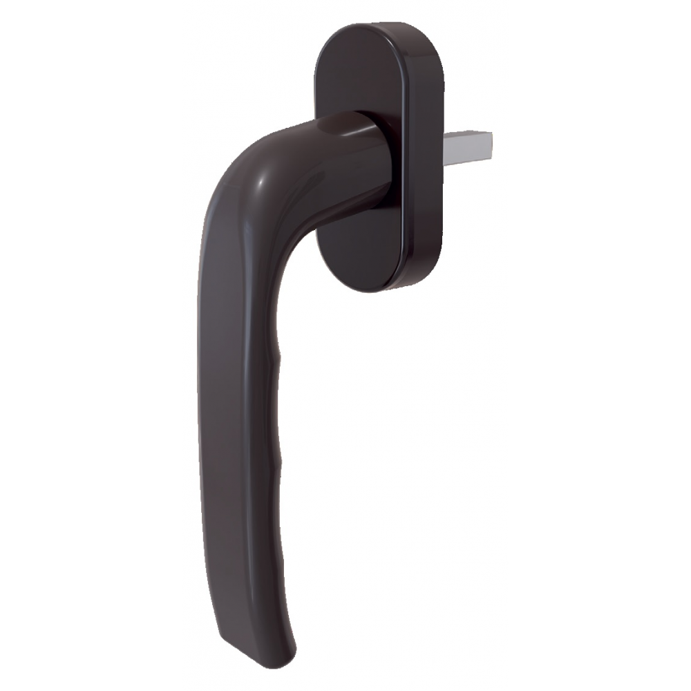 Віконна ручка AXOR Carina, 37 мм//43 мм, біла//коричнева.